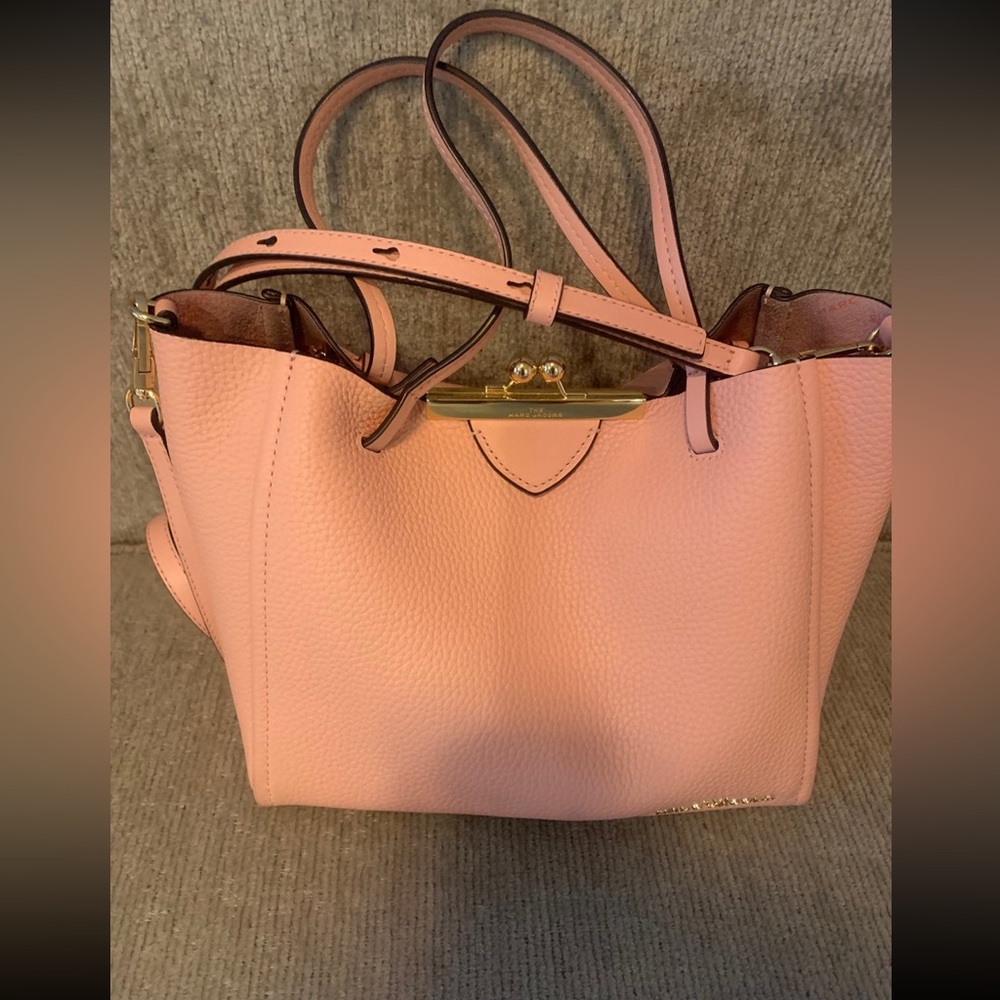 Marc By Marc Jacobs Pink Kiss Lock Purse Shoulder Bag Mini Tote